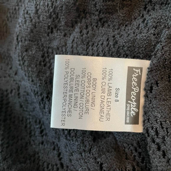 Free People Leather Jacket - Picture 7 of 16